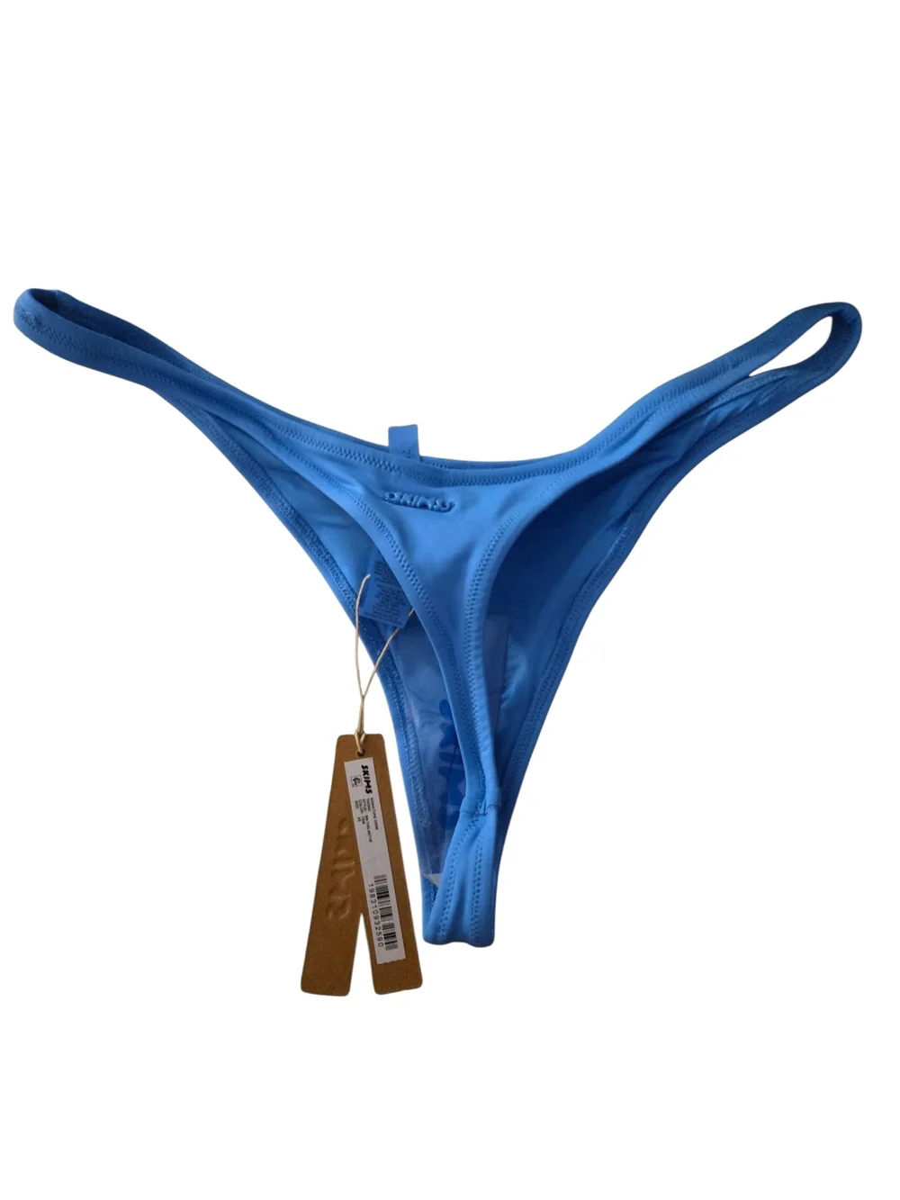 NWT Skims Signature Swim Thong Bikini Bottom Tide Blue XS
